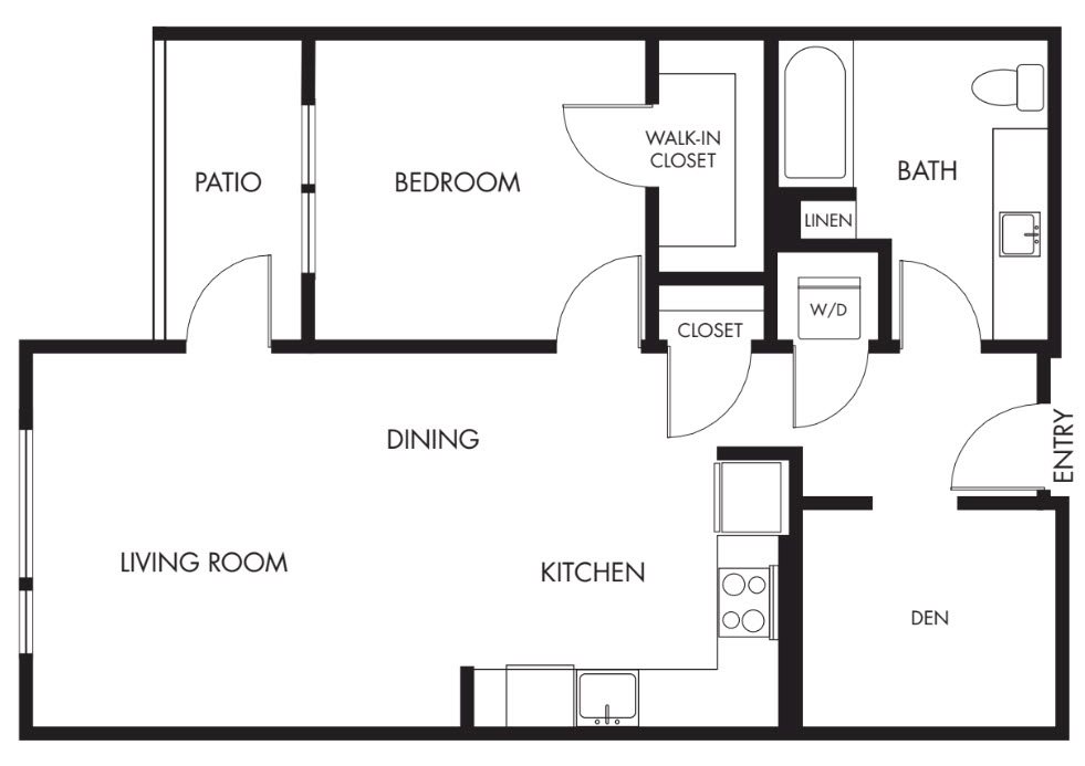 Anthology_Issaquah WA_Floor Plan_Podium B_One Bedroom One Bathroom 1 Anthology_Issaquah WA_Floor Plan_Podium B_One Bedroom One Bathroom 1